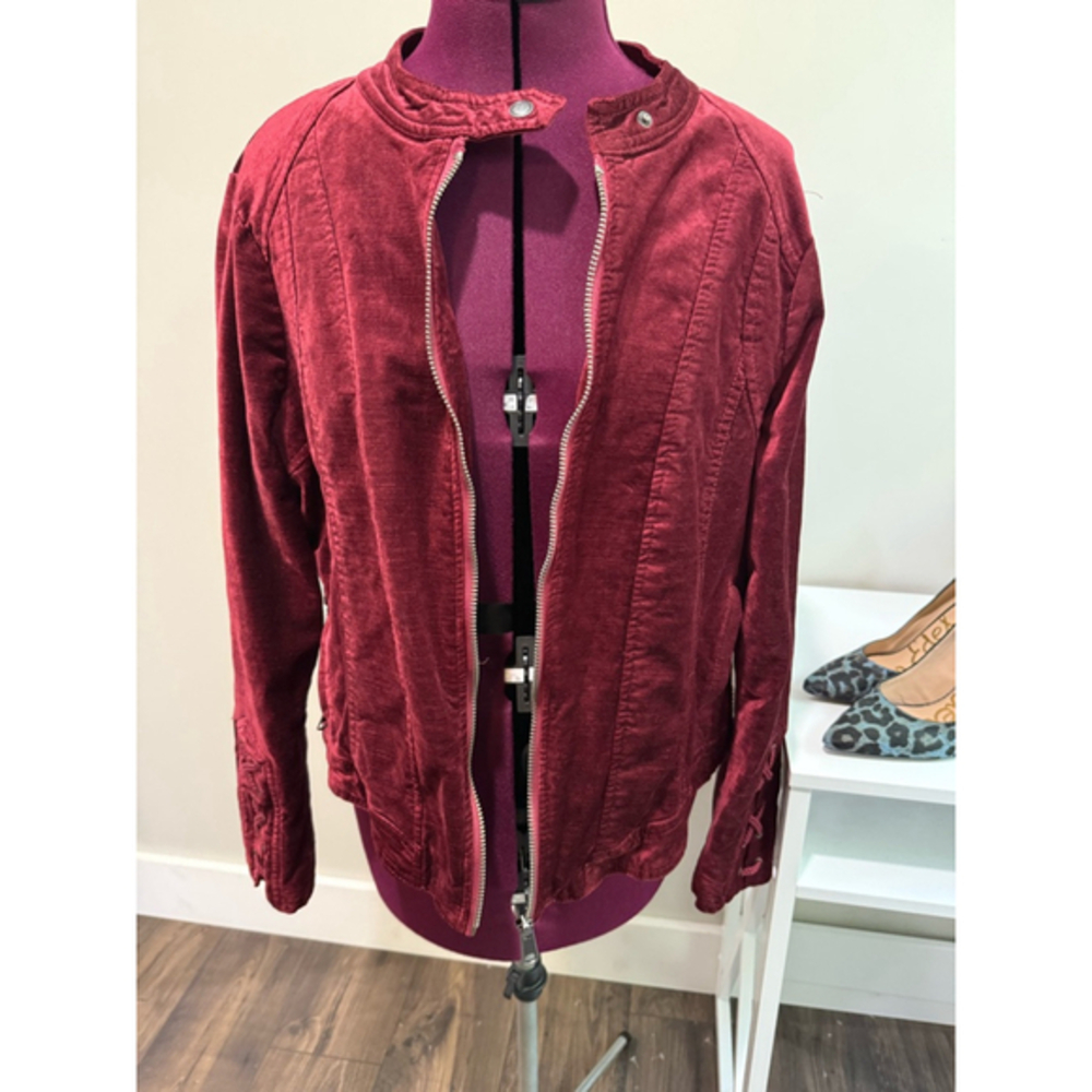 Torrid Velvet Moto Jacket XL
